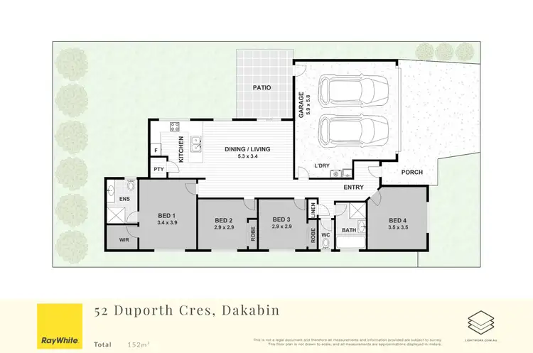 Floorplan of Homely house listing, 52 Duporth Crescent, Dakabin QLD 4503