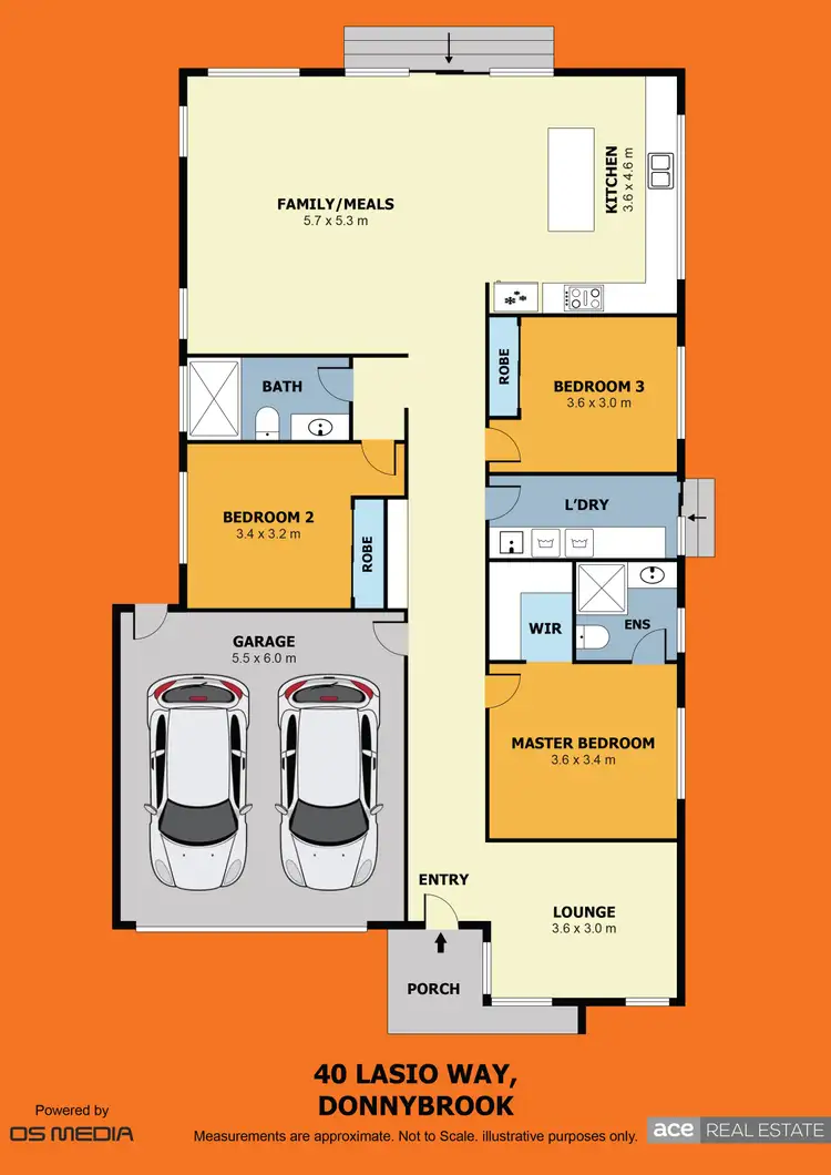 Floorplan of Homely house listing, 40 Lasio Way, Donnybrook VIC 3064