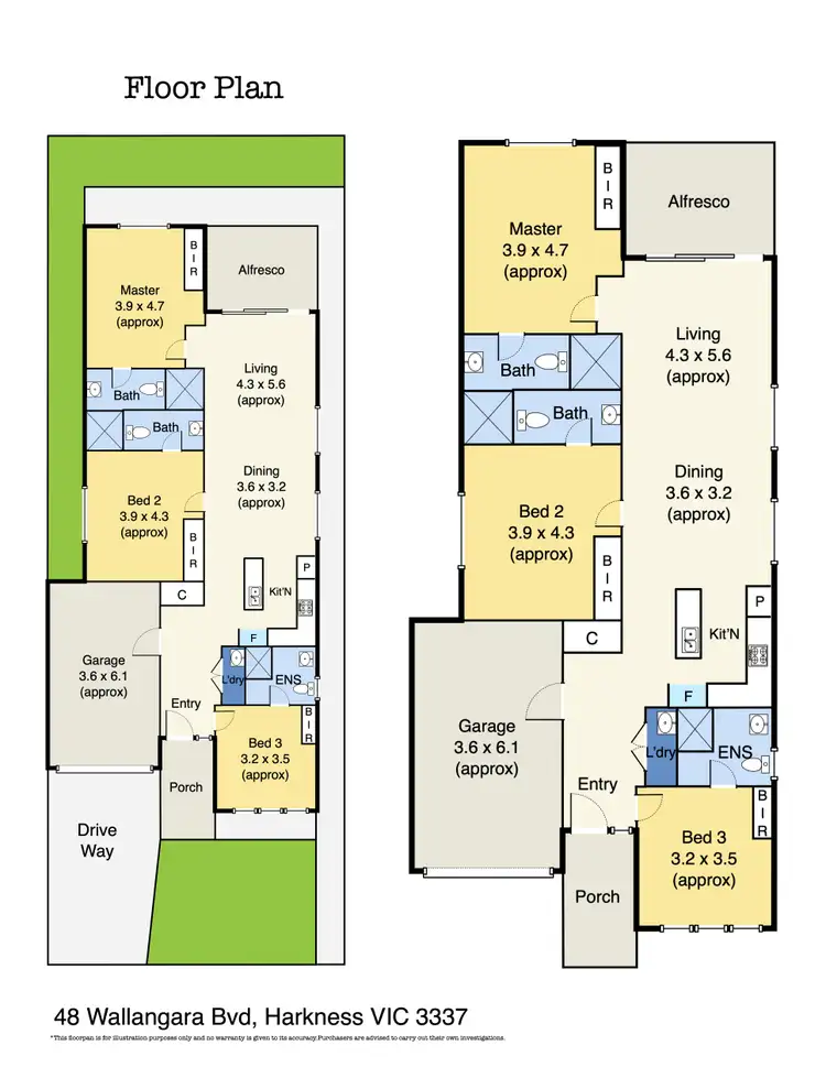 Floorplan of Homely house listing, 48 Wallangara Boulevard, Harkness VIC 3337