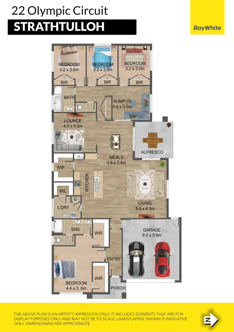 Floorplan of Homely house listing, 22 Olympic Circuit, Strathtulloh VIC 3338
