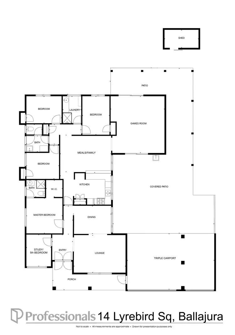 Floorplan of Homely house listing, 14 Lyrebird Square, Ballajura WA 6066