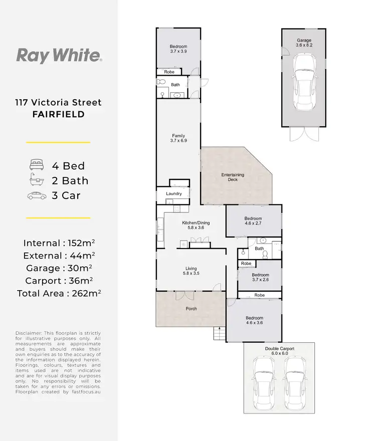 Floorplan of Homely house listing, 117 Victoria Street, Fairfield QLD 4103
