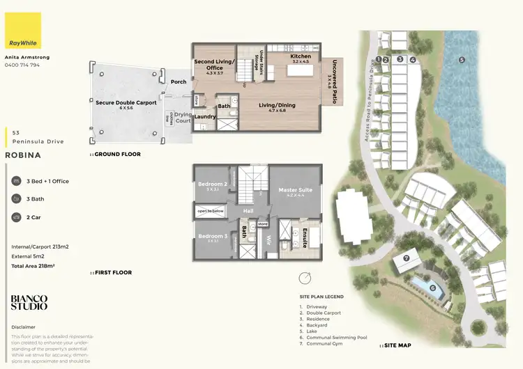 Floorplan of Homely townhouse listing, 53 Peninsula Drive, Robina QLD 4226