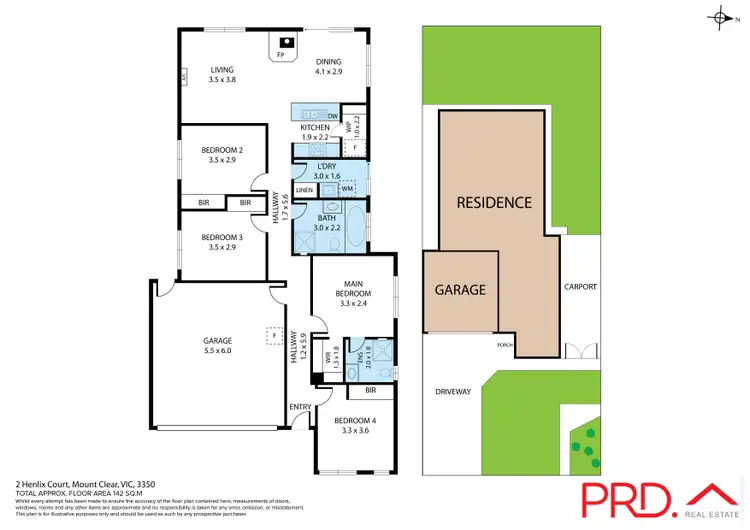 Floorplan of Homely house listing, 2 Henlix Court, Mount Clear VIC 3350