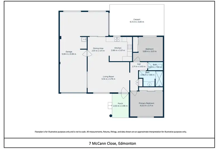 Floorplan of Homely house listing, 7 McCann Close, Edmonton QLD 4869