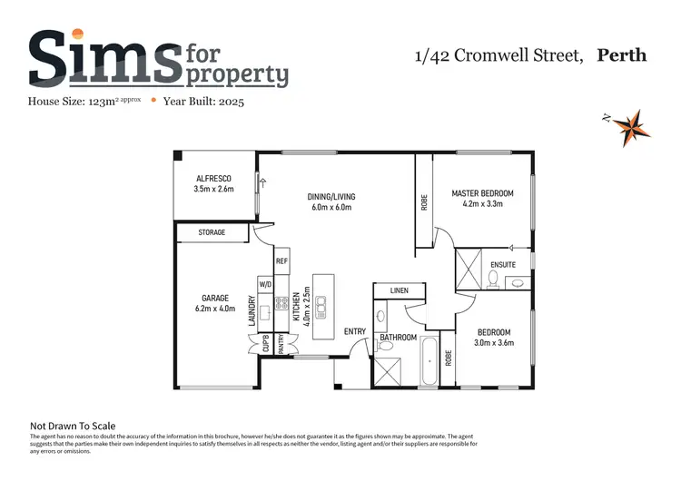 Floorplan of Homely unit listing, 1-6/42 Cromwell Street, Perth TAS 7300