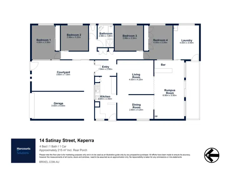 Floorplan of Homely house listing, 14 Satinay Street, Keperra QLD 4054