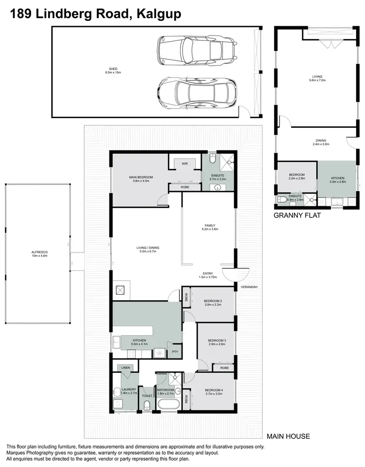 Floorplan of Homely rural property listing, 189 Lindberg Road (Kalgup), Busselton WA 6280