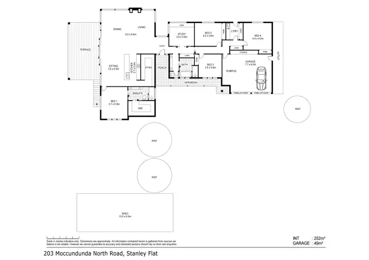 Floorplan of Homely house listing, 203 Moccundunda North Road, Clare SA 5453