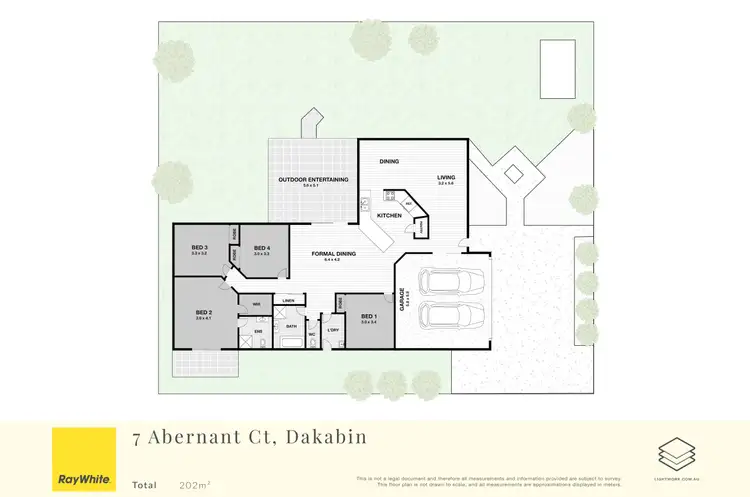 Floorplan of Homely house listing, 7 Abernant Court, Dakabin QLD 4503