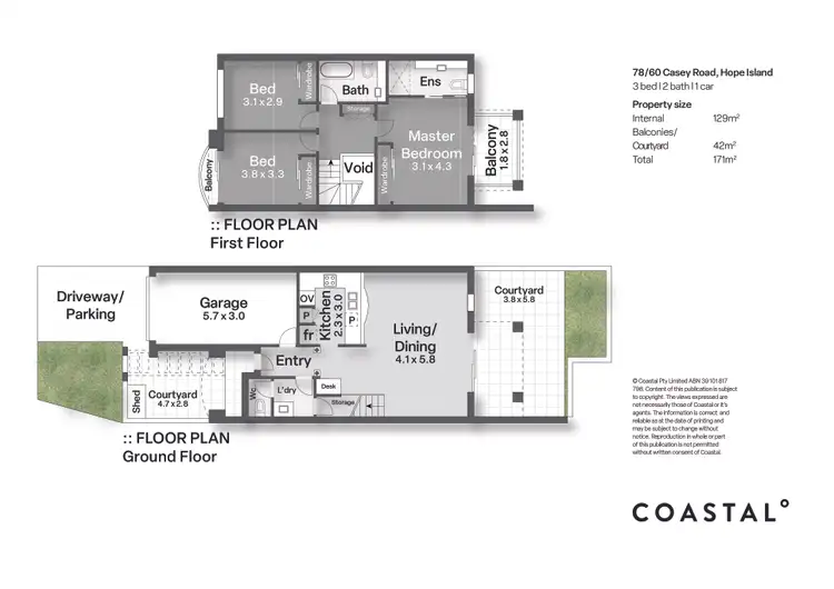 Floorplan of Homely townhouse listing, 78/60-76 Caseys Road, Hope Island QLD 4212