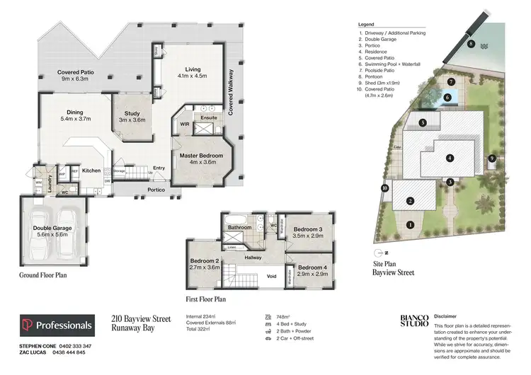 Floorplan of Homely house listing, 210 Bayview Street, Runaway Bay QLD 4216