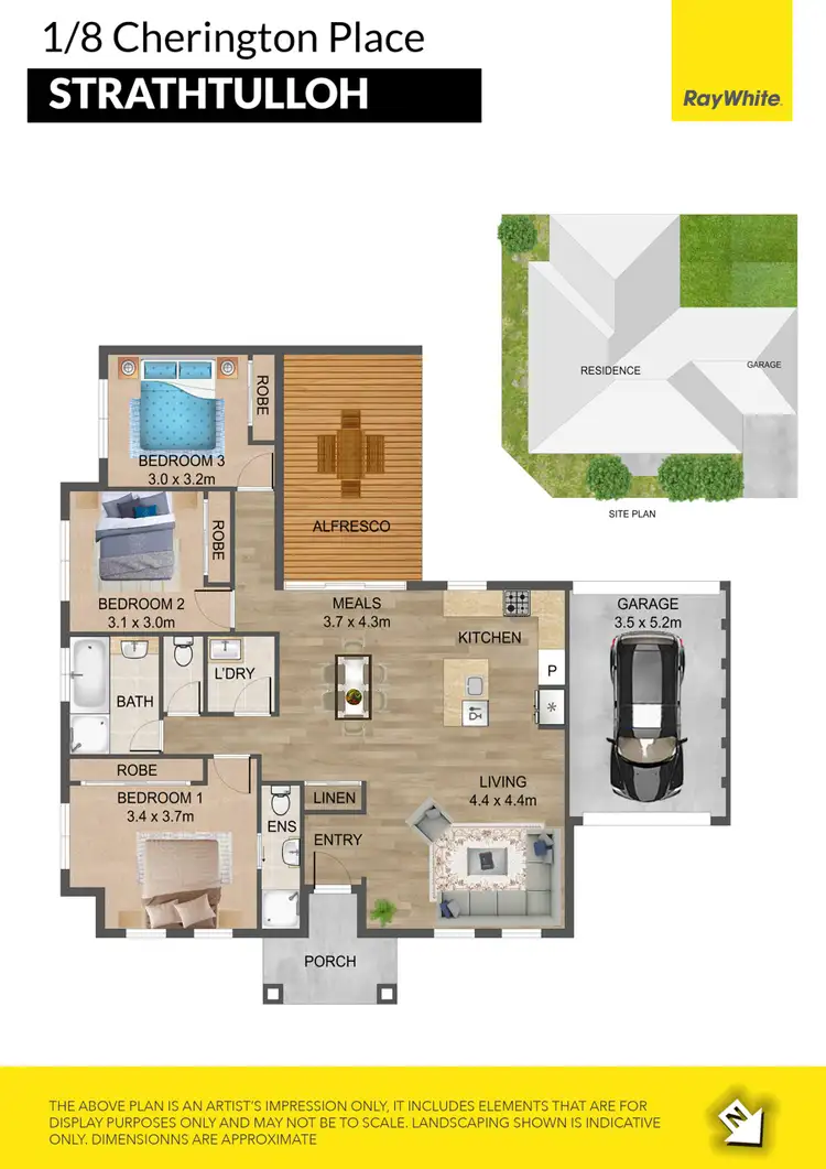 Floorplan of Homely house listing, 1/8 Cherington Place, Strathtulloh VIC 3338
