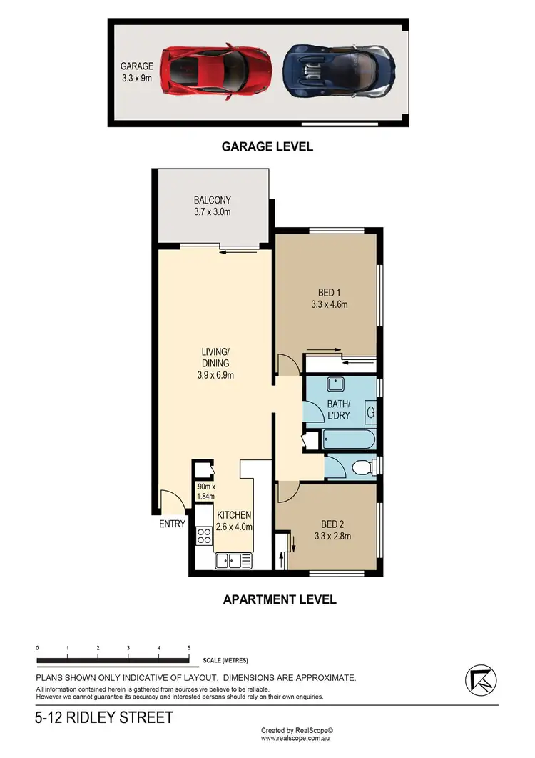 Floorplan of Homely apartment listing, 5/12 Ridley Street, Auchenflower QLD 4066