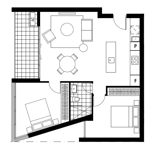 Floorplan of Homely apartment listing, 1106/49 Furzer Street, Phillip ACT 2606