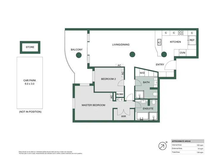 Floorplan of Homely apartment listing, 43/171 St Georges Terrace, Perth WA 6000