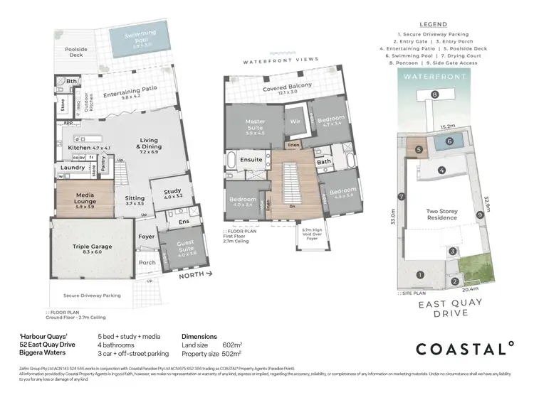 Floorplan of Homely house listing, 52 East Quay Drive, Biggera Waters QLD 4216