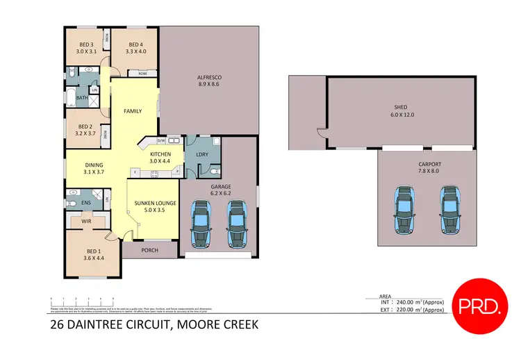 Floorplan of Homely house listing, 26 Daintree Circuit, Tamworth NSW 2340