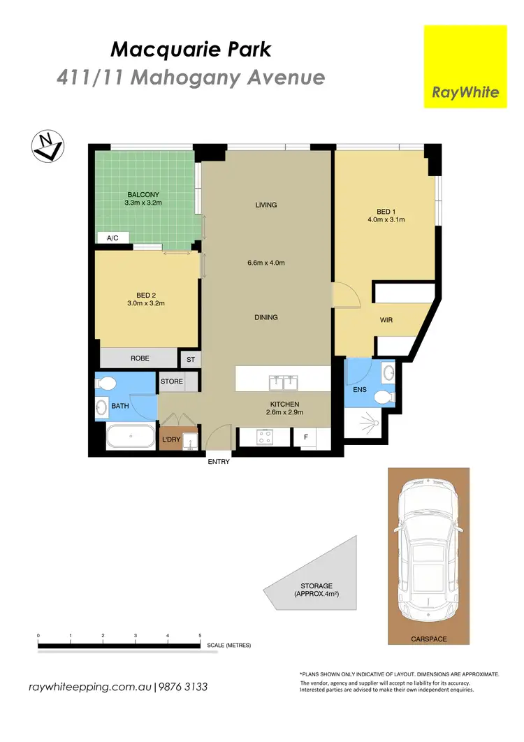 Floorplan of Homely apartment listing, 411/1 Mahogany Avenue, Macquarie Park NSW 2113