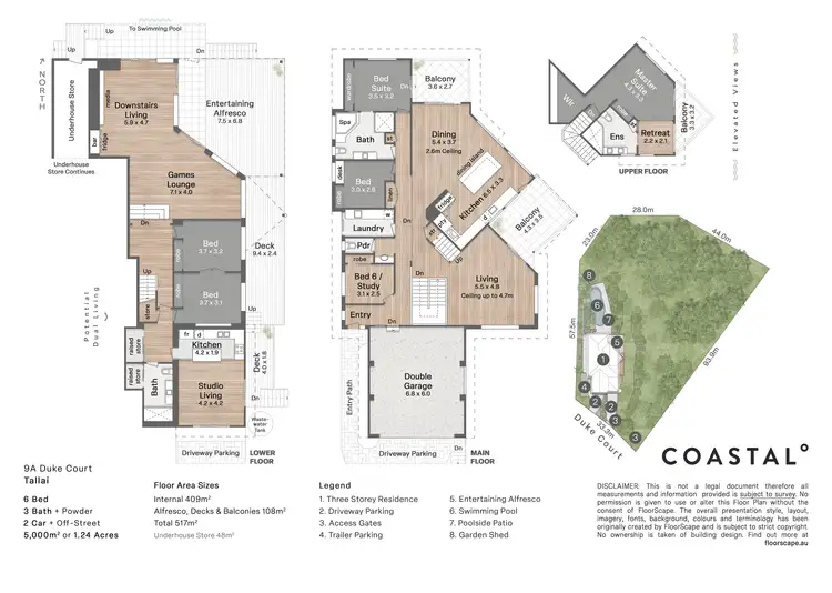 Floorplan of Homely house listing, 9A Duke Court, Tallai QLD 4213