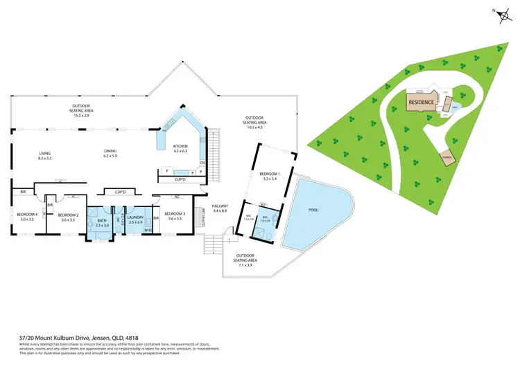 Floorplan of Homely house listing, 37/20 Mount Kulburn Drive, Jensen QLD 4818
