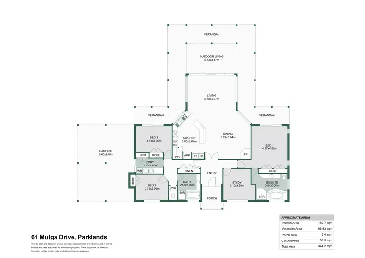 Floorplan of Homely house listing, 61 Mulga Drive, Parklands WA 6180