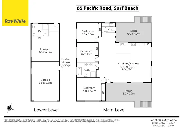 Floorplan of Homely house listing, 65 Pacific Road, Surf Beach NSW 2536