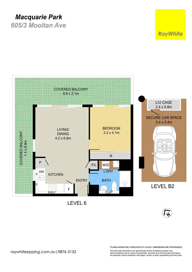 Floorplan of Homely apartment listing, 605/3 Mooltan Ave, Macquarie Park NSW 2113