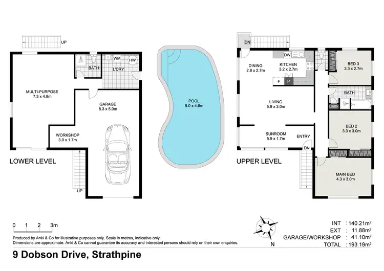 Floorplan of Homely house listing, 9 Dobson Drive, Strathpine QLD 4500