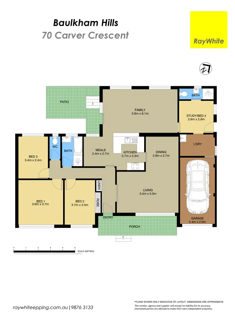 Floorplan of Homely house listing, 70 Carver Crescent, Baulkham Hills NSW 2153