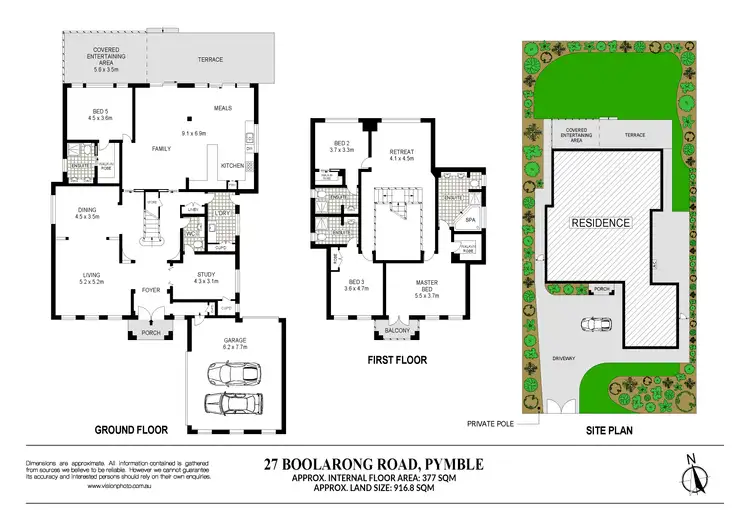 Floorplan of Homely house listing, 27 Boolarong Road, Pymble NSW 2073