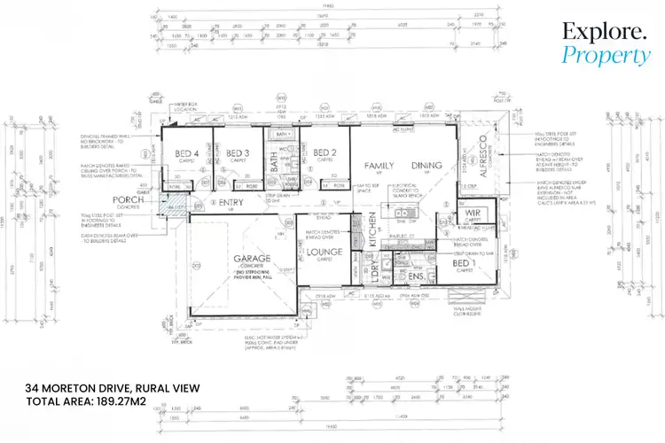 Floorplan of Homely house listing, 34 Moreton Drive, Rural View QLD 4740
