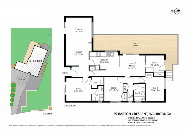 Floorplan of Homely house listing, 29 Barton Crescent, Wahroonga NSW 2076