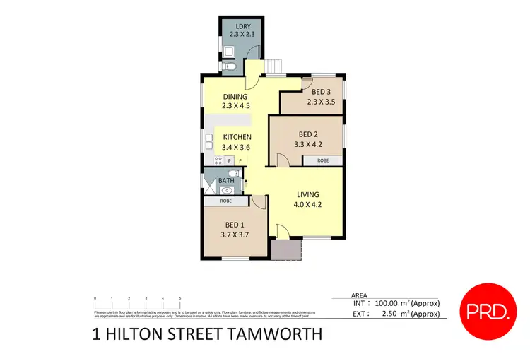 Floorplan of Homely house listing, 1 Hilton Street, Tamworth NSW 2340