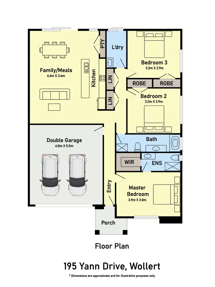 Floorplan of Homely house listing, 195 Yann Drive, Wollert VIC 3750