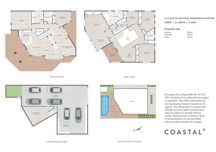 Floorplan of Homely house listing, 52 Clear Island Road, Broadbeach Waters QLD 4218