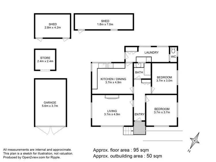 Floorplan of Homely house listing, 229 Cambridge Road, Warrane TAS 7018