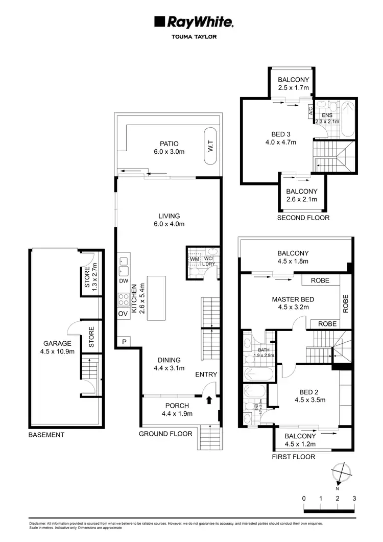 Floorplan of Homely townhouse listing, 5B Myrtle Street, Botany NSW 2019
