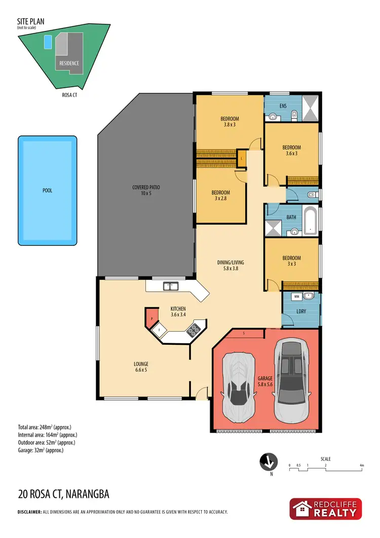 Floorplan of Homely house listing, 20 Rosa Court, Narangba QLD 4504