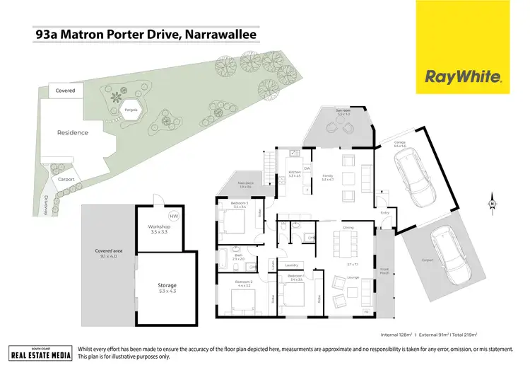 Floorplan of Homely house listing, 93a Matron Porter Drive, Narrawallee NSW 2539