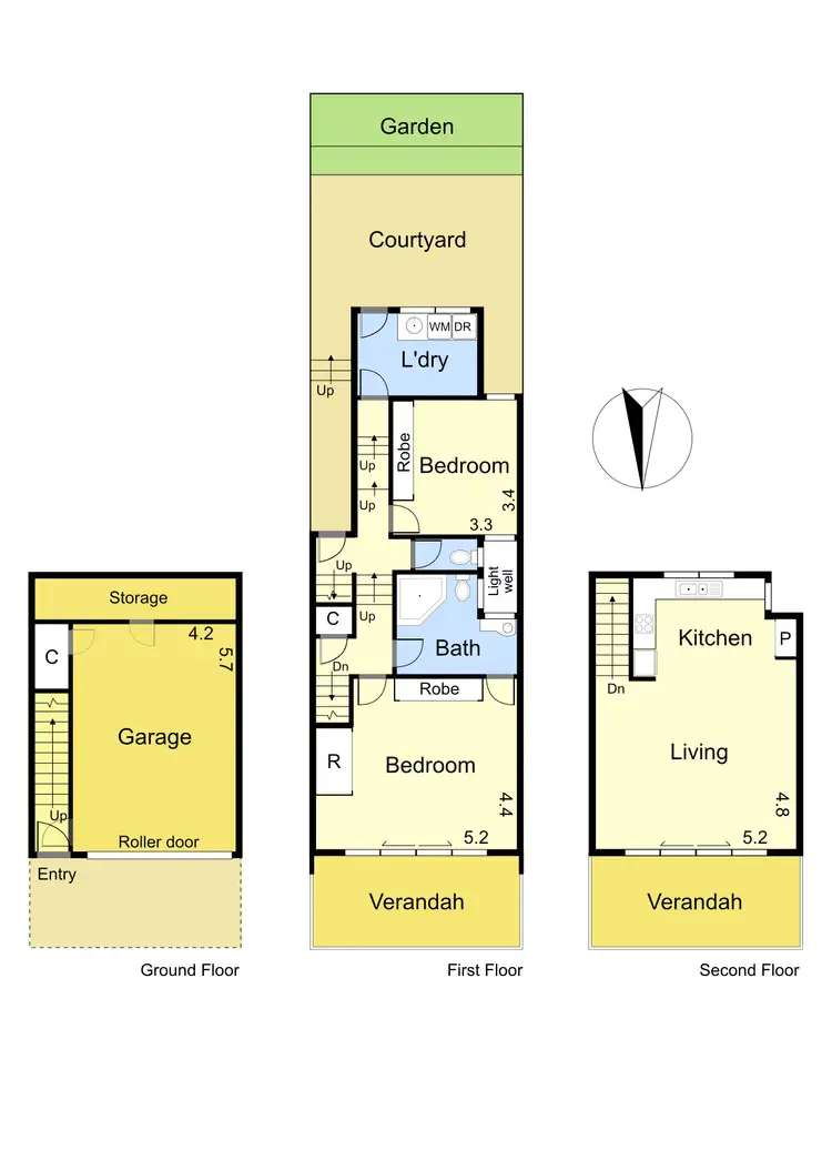 Floorplan of Homely townhouse listing, 17 Tevlin Place, Healesville VIC 3777