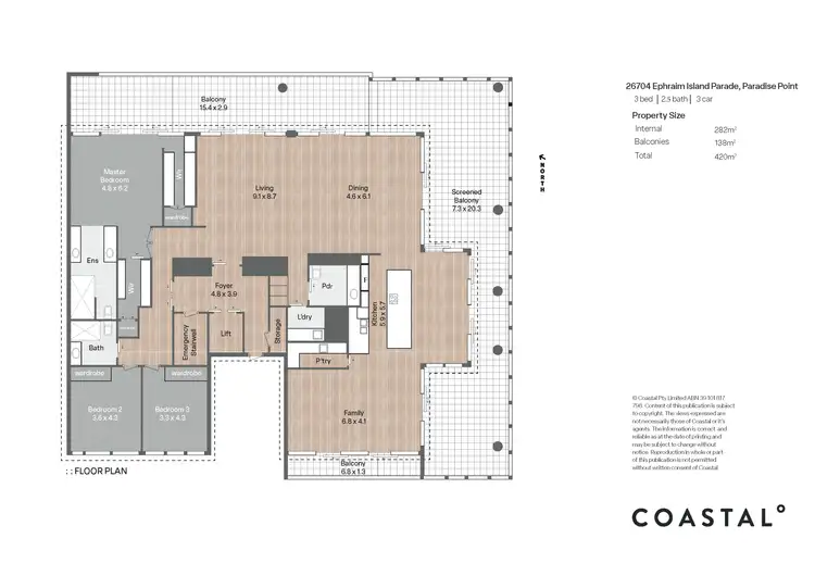 Floorplan of Homely apartment listing, 26704 Ephraim Island, Paradise Point QLD 4216