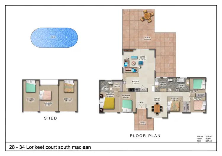 Floorplan of Homely house listing, 28-34 Lorikeet Court, South Maclean QLD 4280