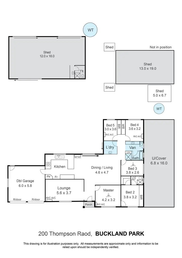 Floorplan of Homely rural property listing, 200 Thompson Road, Buckland Park SA 5120