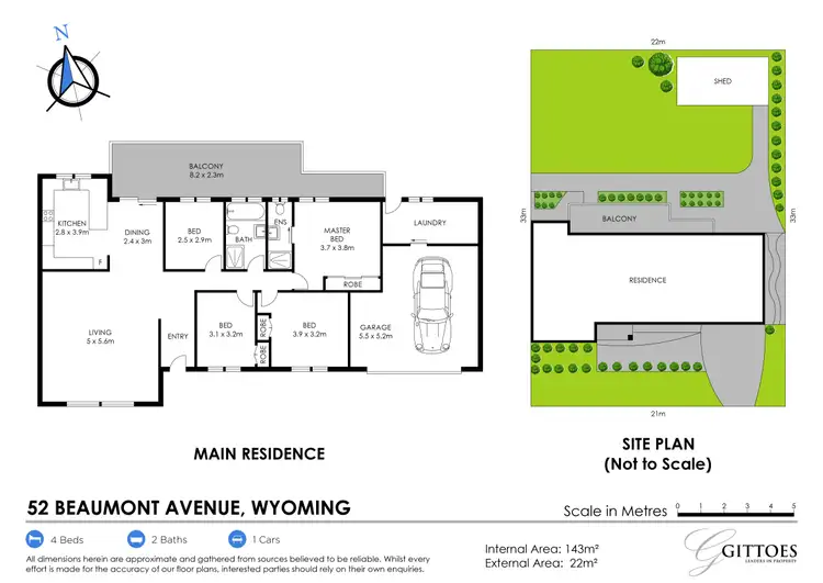 Floorplan of Homely house listing, 52 Beaumont Avenue, Wyoming NSW 2250