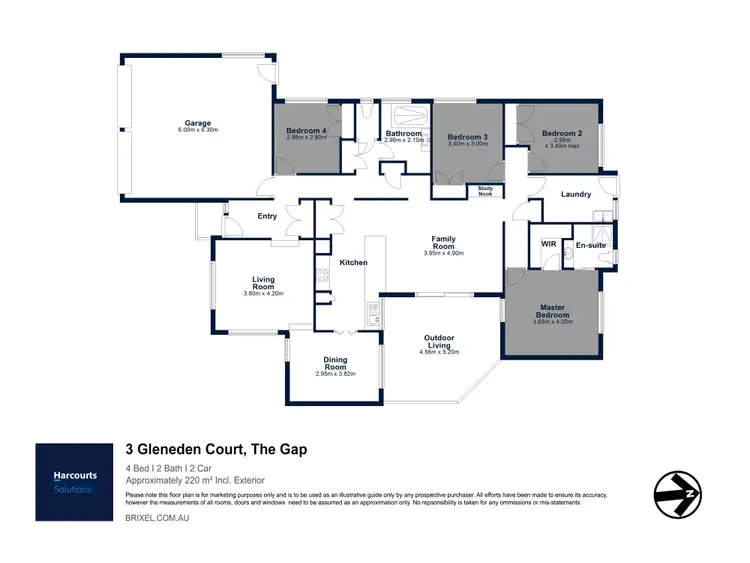 Floorplan of Homely house listing, 3 Gleneden Court, The Gap QLD 4061