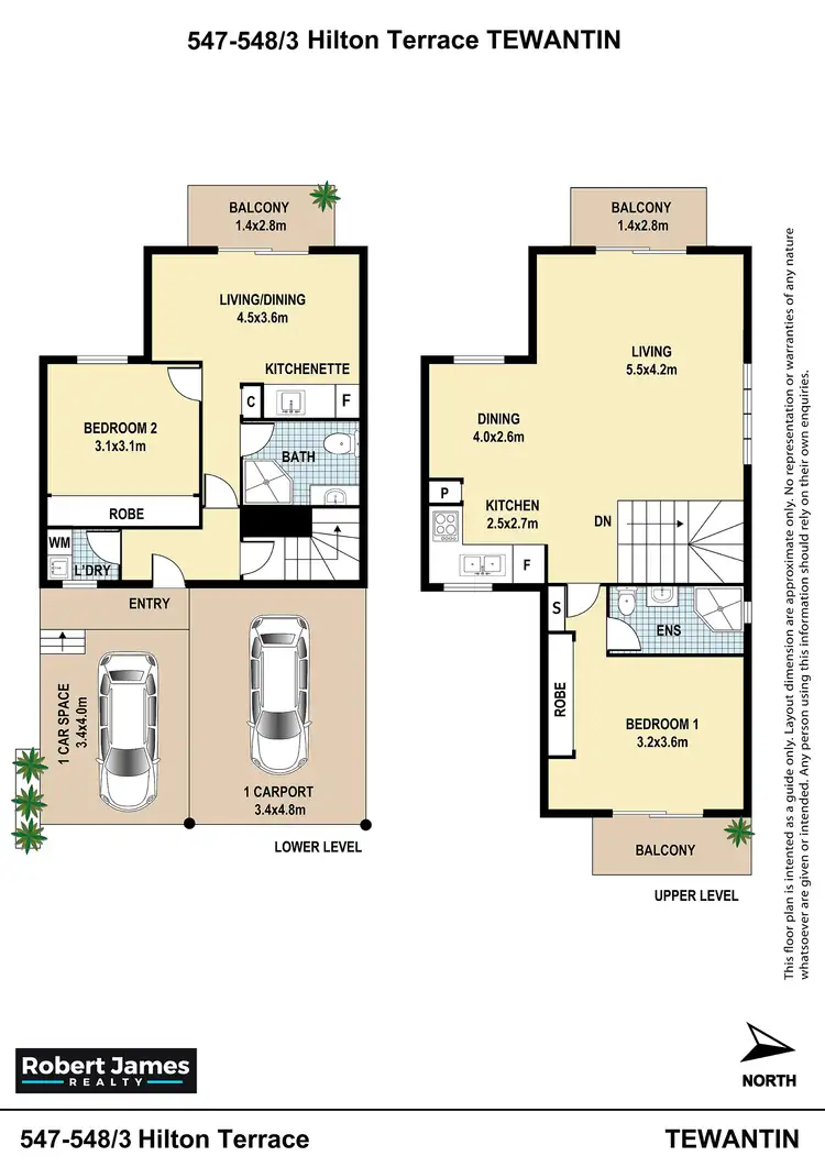 Floorplan of Homely unit listing, 547 & 548/3 Hilton Tce, Tewantin QLD 4565