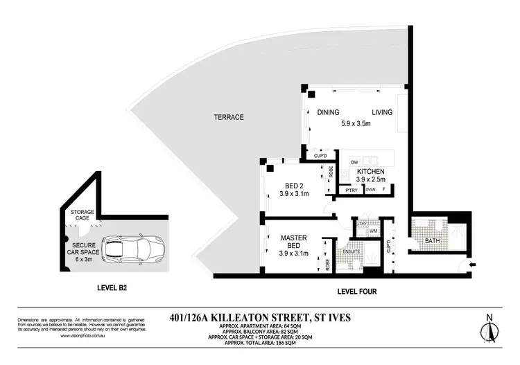 Floorplan of Homely apartment listing, 401/126A Killeaton Street, St Ives NSW 2075
