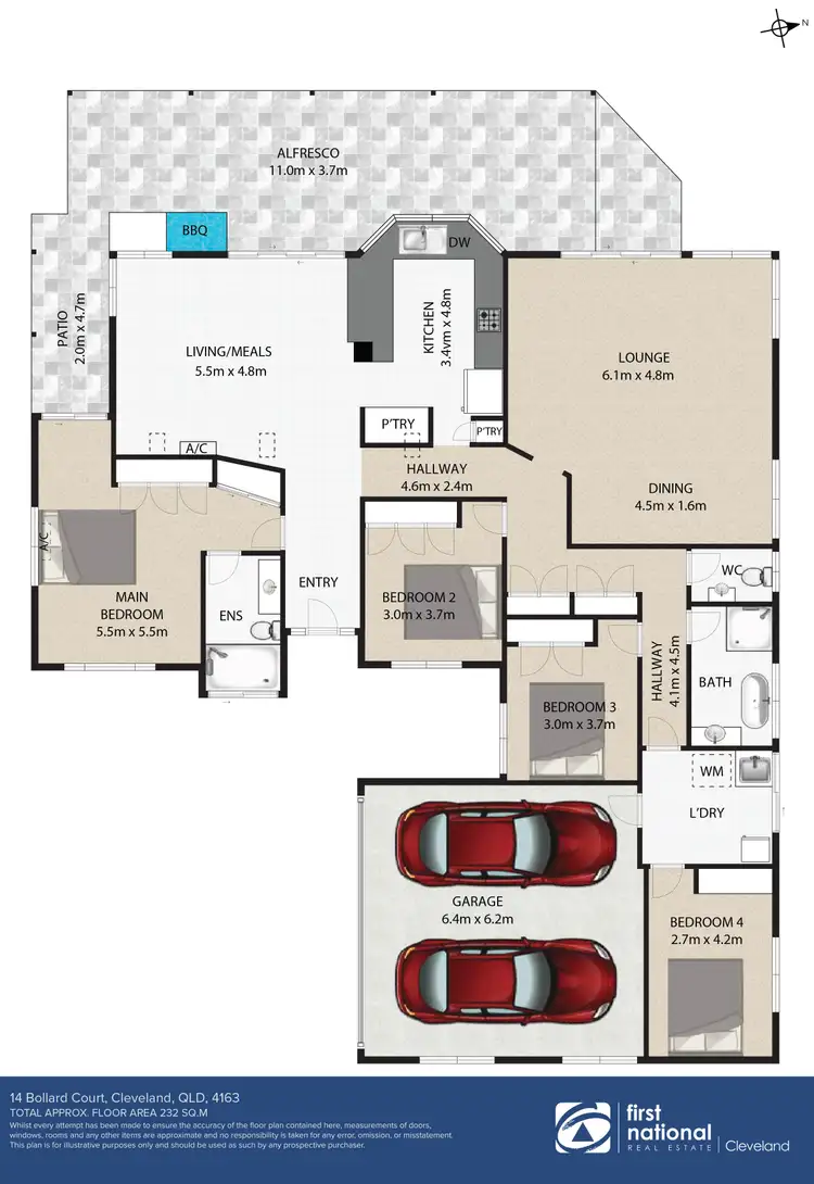 Floorplan of Homely house listing, 14 Bollard Court, Raby Bay QLD 4163