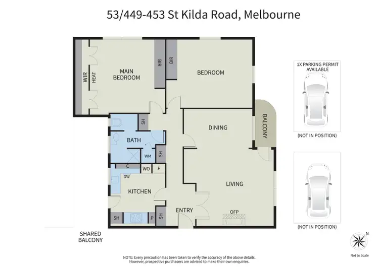 Floorplan of Homely apartment listing, 53/449-453 St Kilda Road, Melbourne VIC 3004